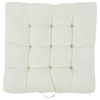 Mozaic Home Ivory Square Floor Pillow with handle 24 in x 24 in x 5 in