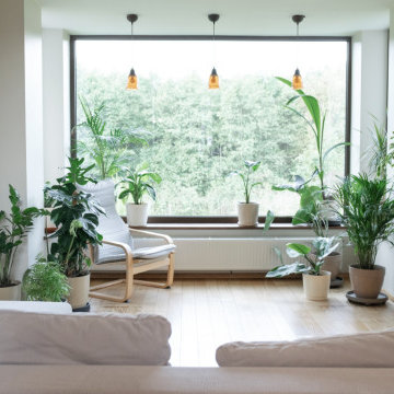 Bright Contemporary Garden Space with Natural Elements in Guildford