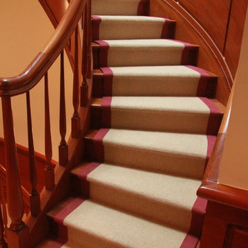 Custom Curved Wide Binding Sisal Runners