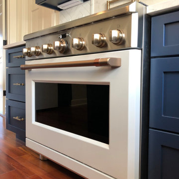 Blue and Gold Kitchen