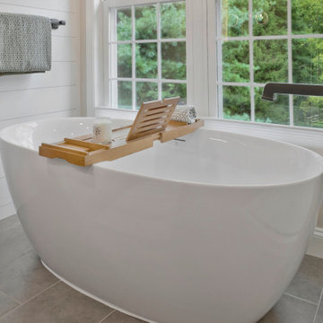 Transitional Primary Bathroom Design Cockeysville, MD