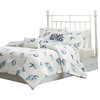 JLA Harbor House Beach House Cotton Comforter Set, Blue, King