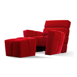 Confucius Armchair + Stool - Armchairs And Accent Chairs