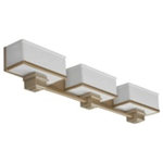 AFX - AFX SHV218ACT-LA Sheridan, 2-Light Bath Vanity - Limited warranty: This fixture is free from defectSheridan Two Light B Champagne Glass WhitUL: Suitable for damp locations Energy Star Qualified: n/a ADA Certified: n/a  *Number of Lights: 2-*Wattage:18w CFQ 4-PIN bulb(s) *Bulb Included:Yes *Bulb Type:CFQ 4-PIN *Finish Type:Champagne