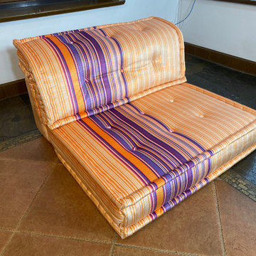 Bespoke fabric applied on Mah Jong sofa