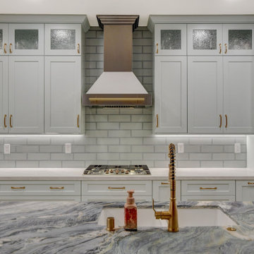 Custom Baby Blue Kitchen in Las Vegas
