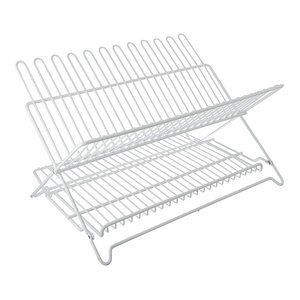 Xdry Folding Dish Rack Charcoal With Drying Mat Contemporary Dish Rack Charcoal With Drying Mat