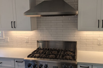 Transitional home design photo in New York