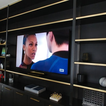 Cabinet TV install Samsung 75"