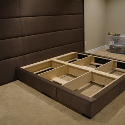 Custom Platform Bed w/ Headboard - Bedroom Products