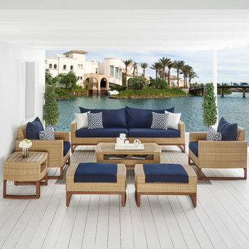 Milea™ 8pc Deep Seating Set - Navy Blue
