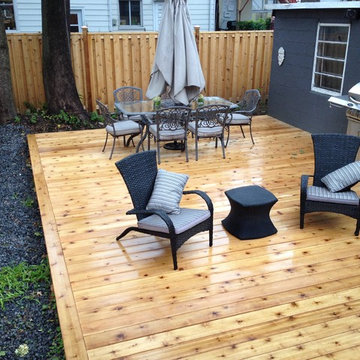 Montreal West Cedar Fence and Deck
