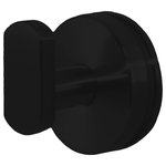 Preferred Bath Accessories - Anello Collection Glass Mounted Robe Hook, Matte Black - Hang your robe or towel in an easy-to-reach place. This robe hook is made to be mounted on your glass shower door or fixed glass panel 0.24-inch to 0.47-inch thick. A mounting hole of 0.5-inch diameter is required. Known for its innovative product designs and service excellence, Preferred Bath Accessories, Inc. offers a complete line of other coordinating Anello Collection accessories that will add style and sophistication to your d&eacute;cor. These products are durable, easy to install, and competitively priced.