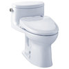 Toto Washlet+ Kit Supreme II Toilet and Washlet S350e Bidet Seat, Cotton White