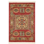 Unique Loom - Unique Loom Red Bardiya Sahand 2' 2 x 3' 0 Area Rug - Our Sahand Collection brings the authentic feel of Persia into your home. Not only are these rugs unique, they can also be used in a variety of decorative ways. This collection graciously blends Persian and European designs with today's trends. The mixture of bright and subtle colors, along with the complexity of the vivacious patterns, will highlight any area in your house.