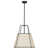 Justice Design LumenAria Tribeca 48 Drum Pendant - Matte Black - FAL-9547-MBLK