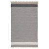 Vibe by Jaipur Living Strand Indoor/ Outdoor Striped Area Rug, Dark Gray/Beige