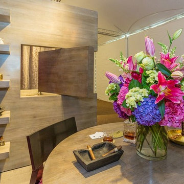 Wood Finished Room Divider