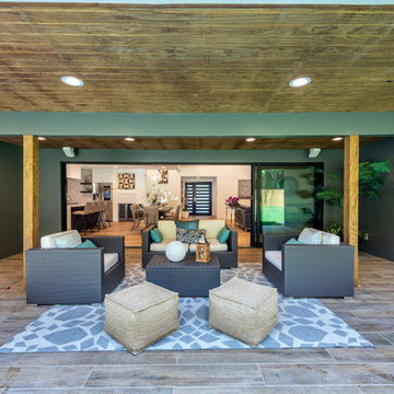 Outdoor Lounge Seating Area | Wrightwood Residence | Studio City, CA