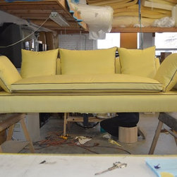 Custom Silk Sofa - Sofas