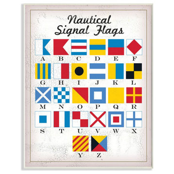 Nautical Signal Flags Icon Chart Design, 10"x15"