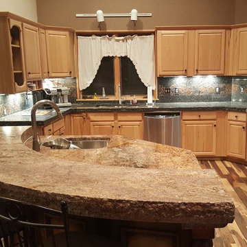 Thick Chiseled Edge Kitchen Countertops