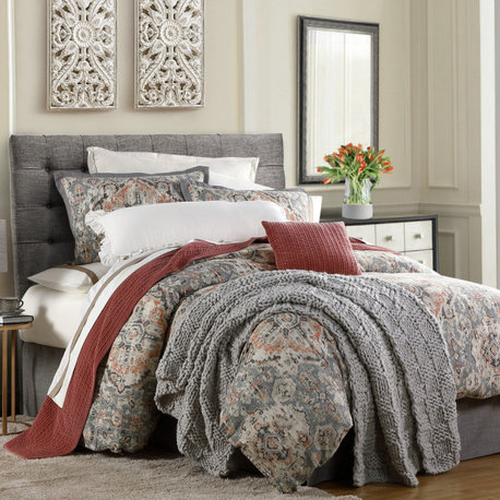 3-Piece Carmen Vintage Kilim Comforter Set, Twin