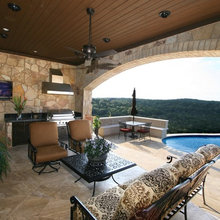 pool and outside area