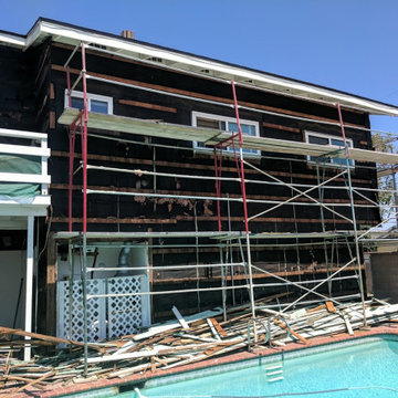 House Re stucco, Siding & Stacked Stone | In Process