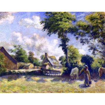 Camille Pissarro Landscape at Melleray Wall Decal