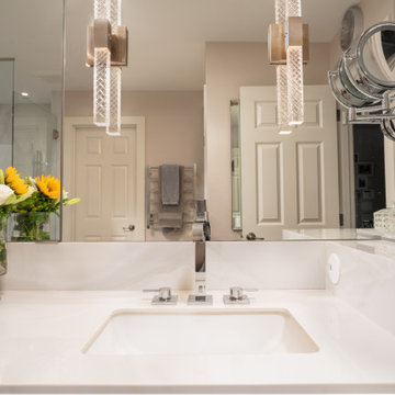UP Contemporary Transitional Bathroom Remodel
