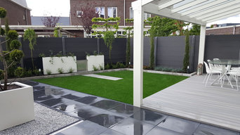 Front garden, back garden and driveway