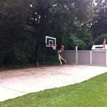 Joesph M's Pro Dunk Gold Basketball System on a 60x25 in Fairhope, AL