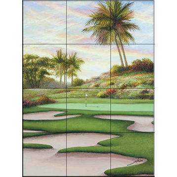 Tile Mural, Number 8 Bunkers At Emerald by Sambataro