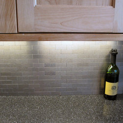 Aspect Backsplash-Mini Subway in Brushed Stainless - Home Decor