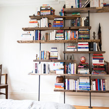 Black Iron Pipe Bookcase