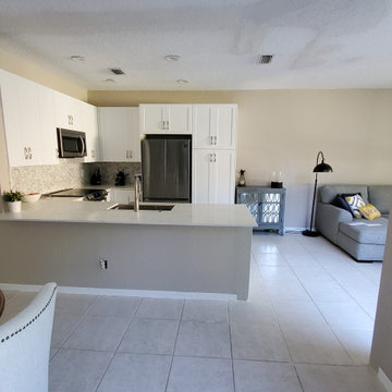 Contemporary Kitchen Remodel Done With Removing a Wall