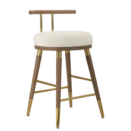 Juniper Cream Velvet Counter Stool