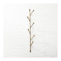 Barker Vertical Wall Mounted Coat Rack | CB2 - Storage And Organization