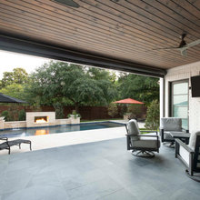 Seton House Pool surrounding buildings/cabanas