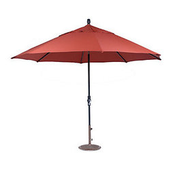 Christy Sports 11' Deluxe Twist Tilt Aluminum Market Umbrella Henna - Outdoor Umbrellas