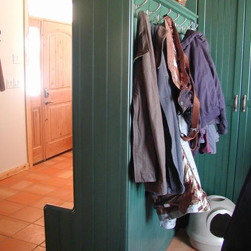 Rustic mudroom