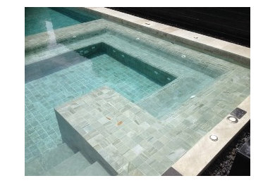 This is an example of a beach style pool in Perth.