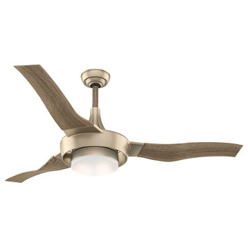 Casablanca 64" Perseus Metallic SunSand Ceiling Fan With Light and Wall Control