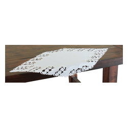 Xia Home Fashions - Laurel Embroidered Cutwork Spring Table Runner - Table Runners