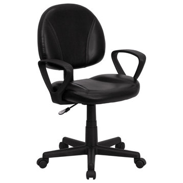 Flash Furniture Bonded Leather Office Chair, Black - BT-688-BK-A-GG