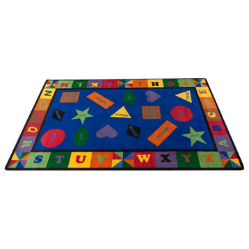 Colorful Shapes Bright Rug