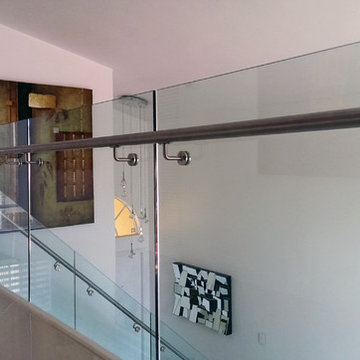 Glass Railings in Modern Miami Home