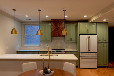 Inspiration for a mid-sized mid-century modern kitchen remodel in DC Metro