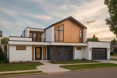 Example of a danish exterior home design in Dallas